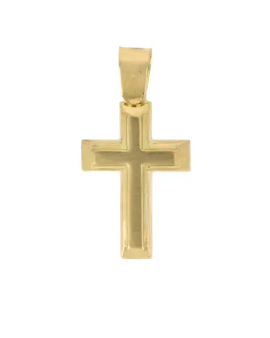 18CT Y/G TWO LAYER MATTE CROSS